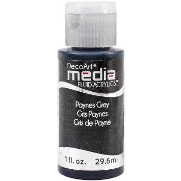 DecoArt Media Fluid Acrylic Paint - Payne&#39;s Grey